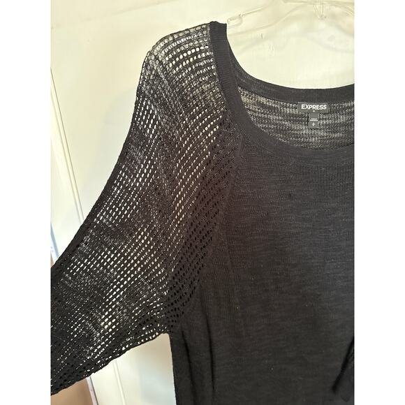 EXPRESS SWEATER size LARGE black - Picture 2 of 5